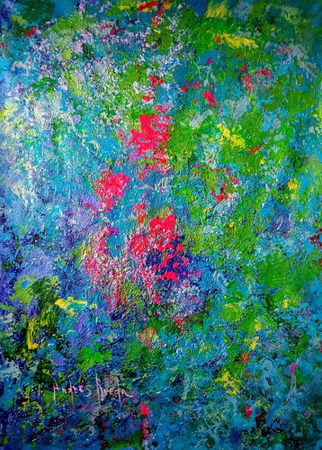 ELECTRIC MOSS by Andrés Rueda, Painting for Sale on Select