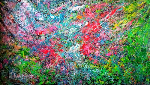 KINETIC BLOOM by Andrés Rueda, Painting for Sale on Select