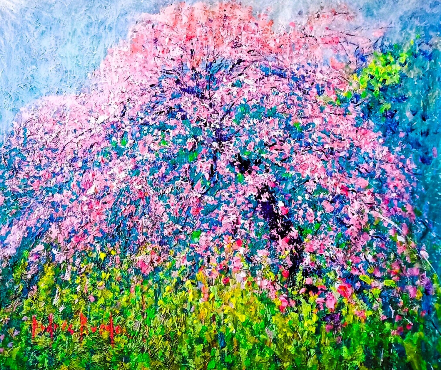 SILENCE IN BLOOM Andrés Rueda Original painting for sale