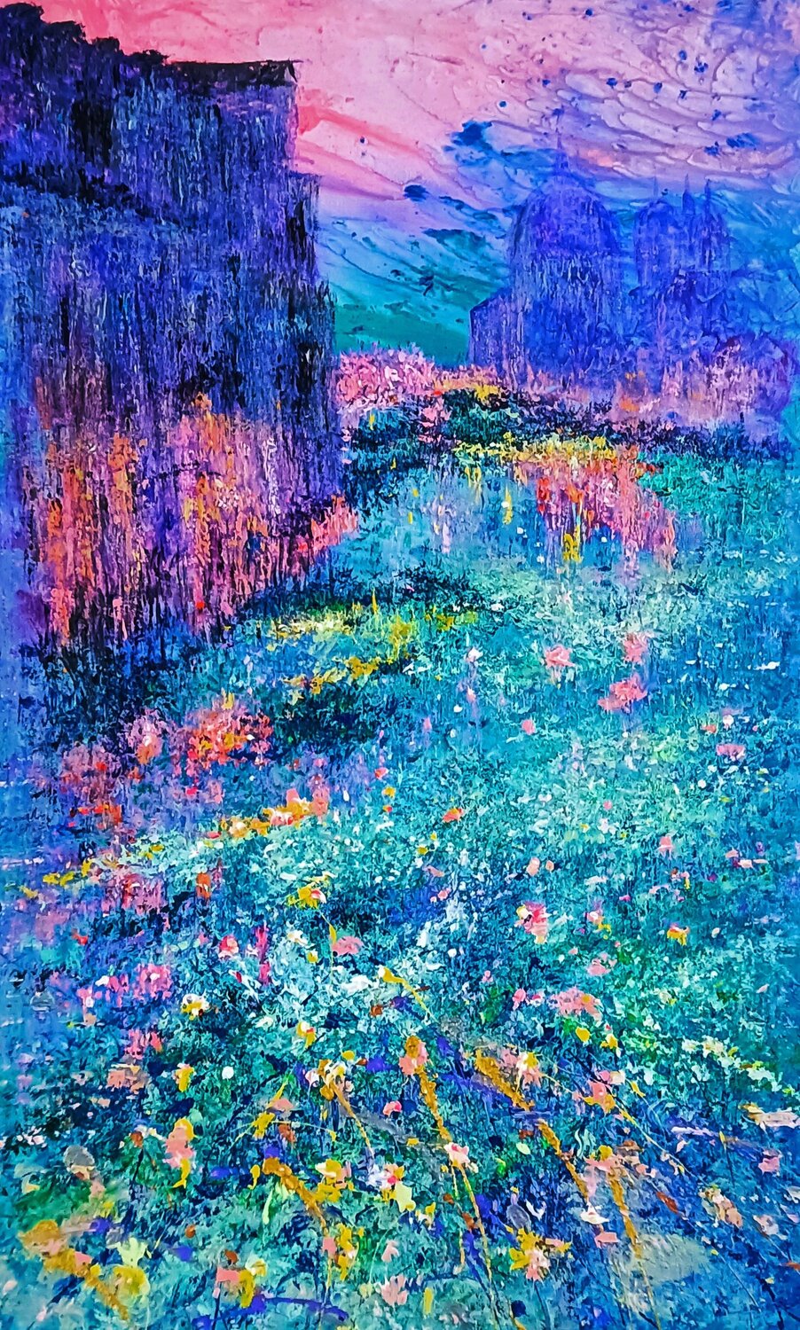 LIGHT THAT DOES NOT TOUCH Andrés Rueda Original painting for sale