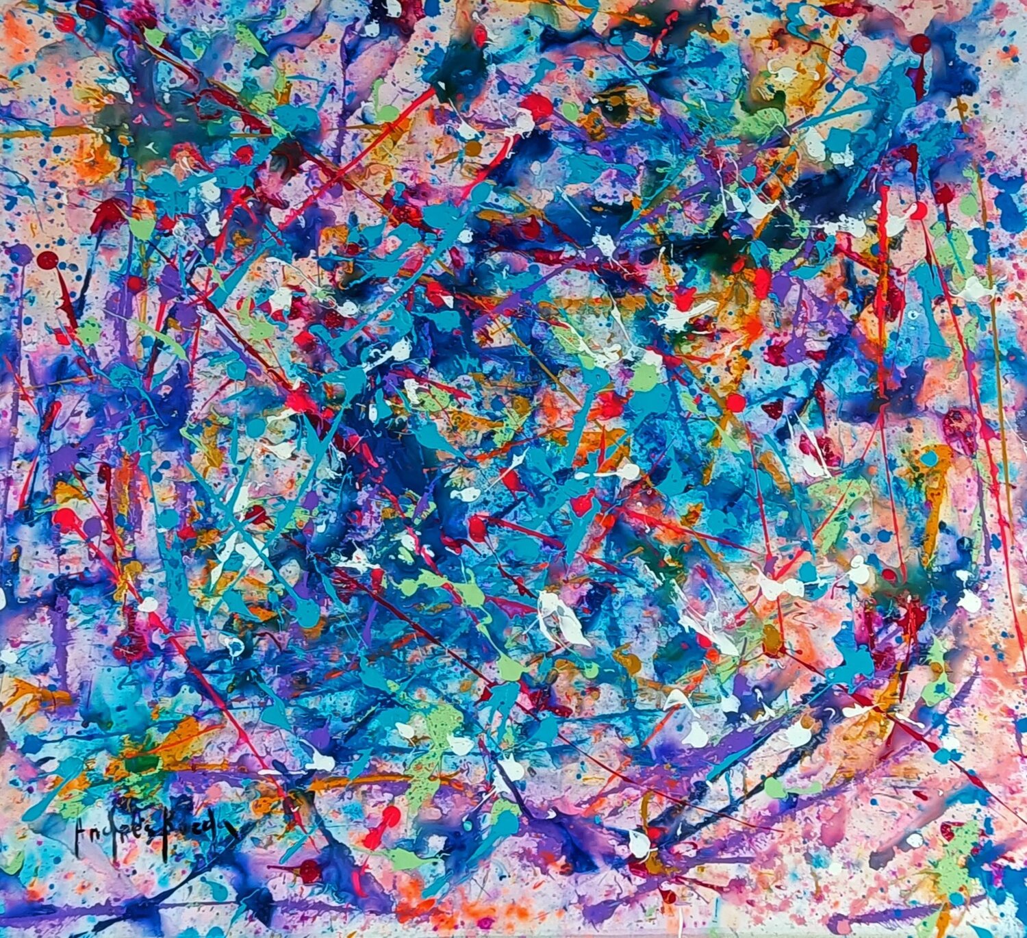 TRANSIT Andrés Rueda Original painting for sale