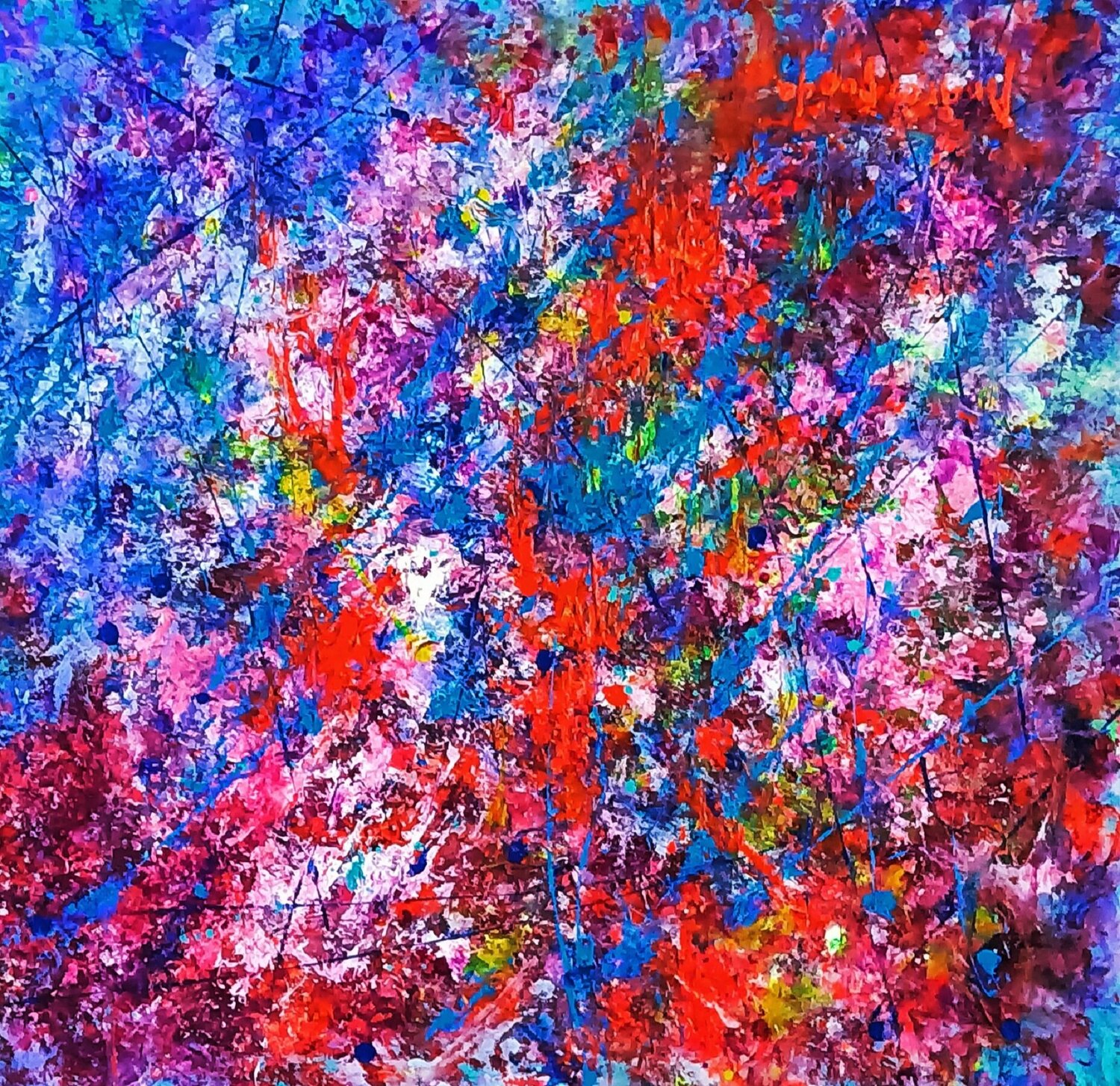 AMBAR FLOW Andrés Rueda Original painting for sale