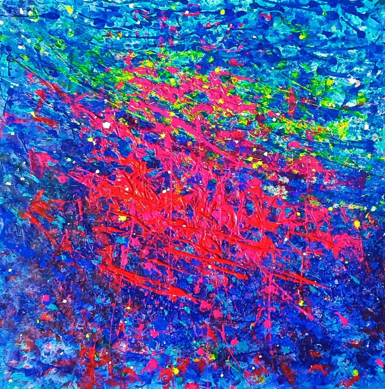 SUSPENSION Andrés Rueda Original painting for sale
