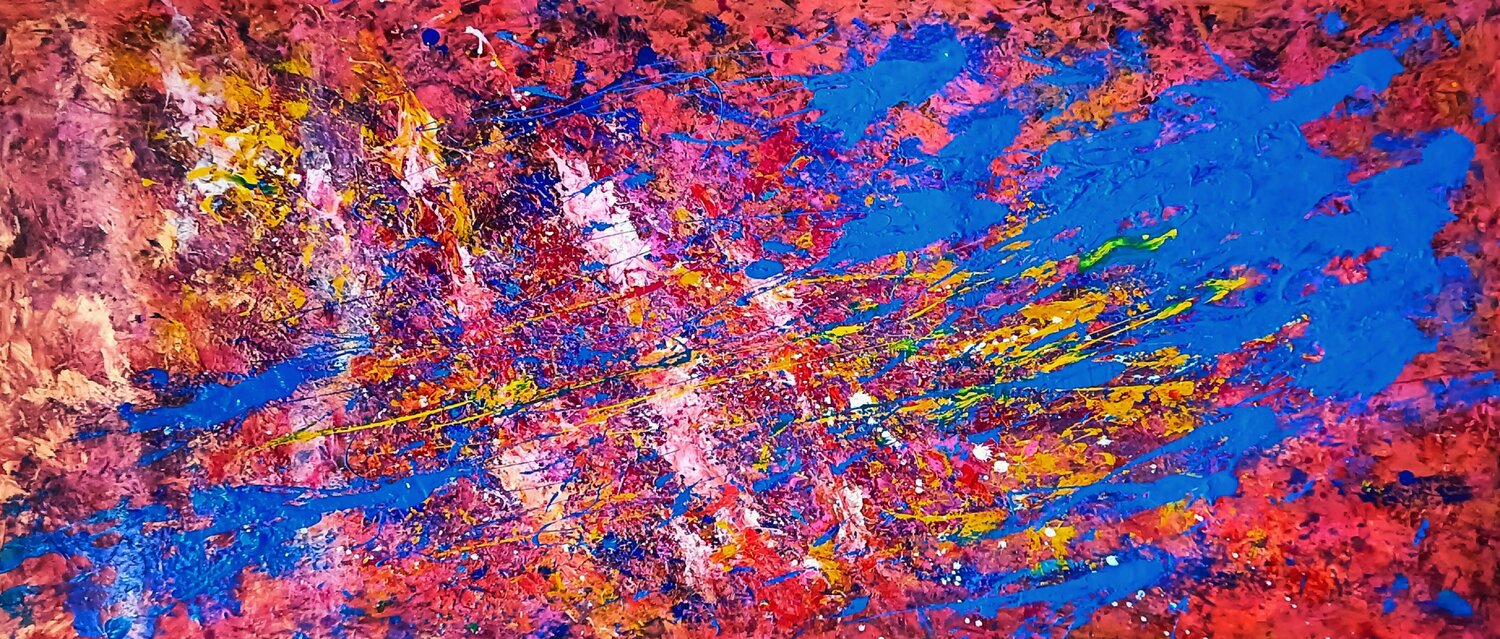 LUMINOUS INTERRUPTION Andrés Rueda Original painting for sale