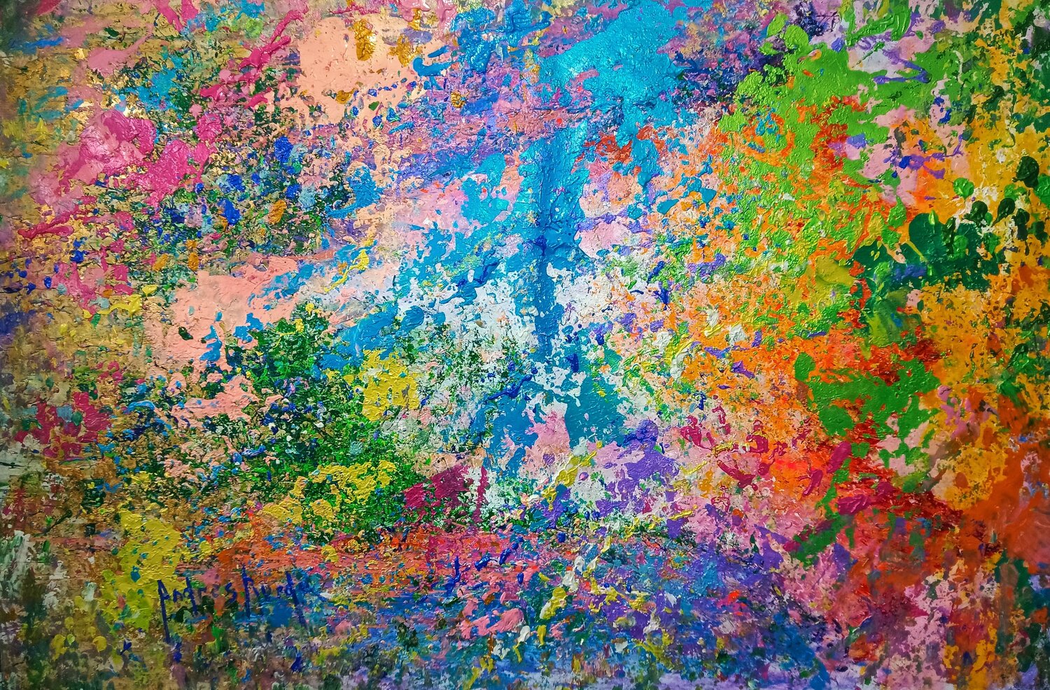 LIQUID LIGHT Andrés Rueda Original painting for sale