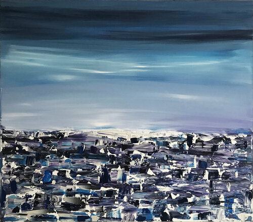 Riflesso blue by LETTERIA - LILLYLILLA' RUSSO, Painting for Sale on Select