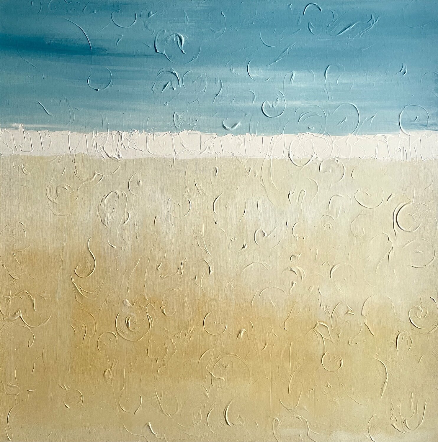 Golden Summer LETTERIA - LILLYLILLA' RUSSO Original painting for sale