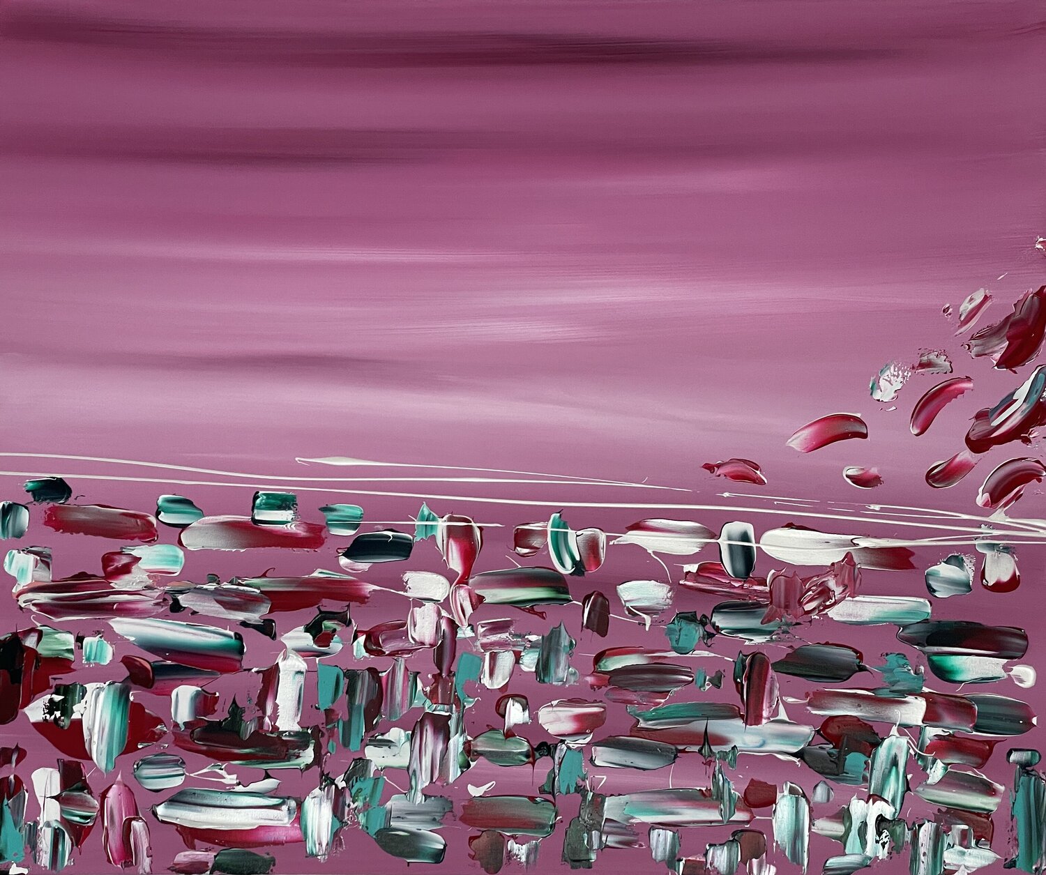 energia rosa LETTERIA - LILLYLILLA' RUSSO Original painting for sale