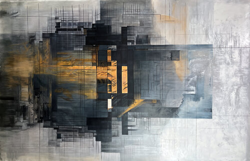 Abstract Algorithms-3 by Irena Orlov, Painting for Sale on Select