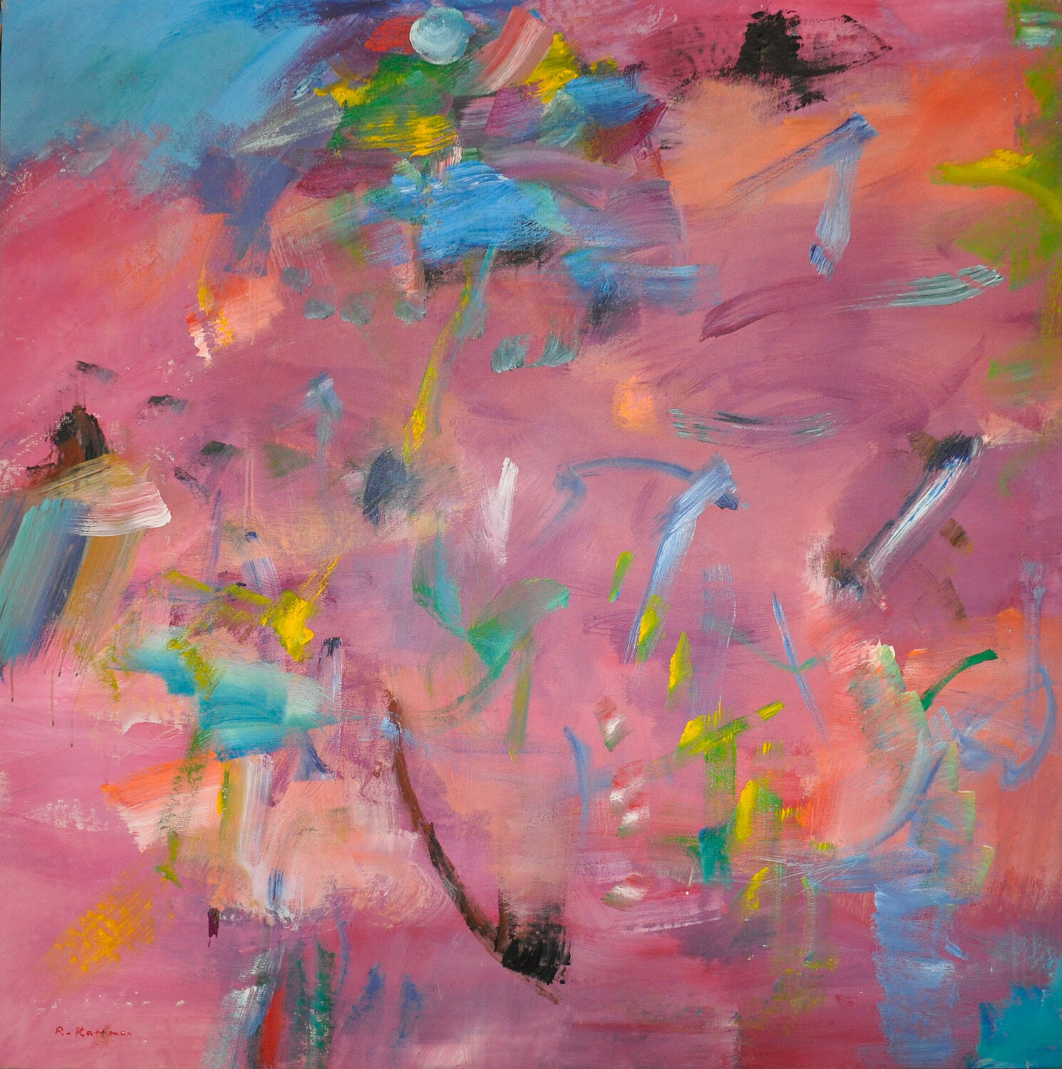 Violet Bleu Richard Kattman Original painting for sale