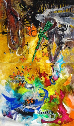 "La Esperanza I y II" (Díptico) by Alejandro Martínez-Peña, Painting for Sale on Select