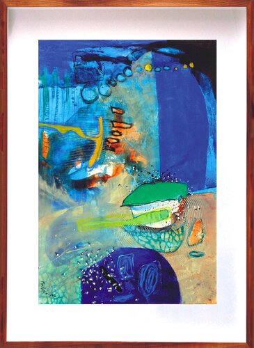Mantos acuíferos I by Alejandro Martínez-Peña, Painting for Sale on Select