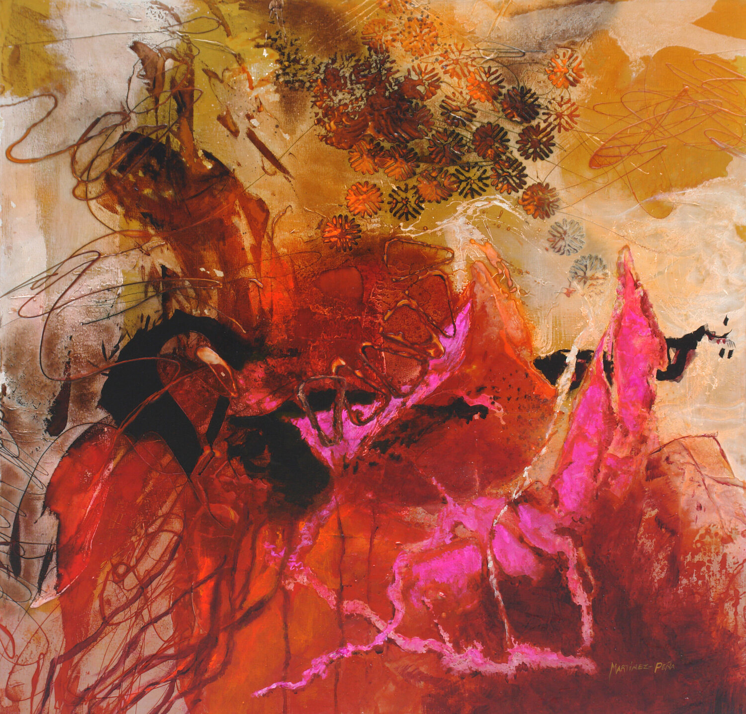 Las Coloradas III Alejandro Martínez-Peña Original painting for sale