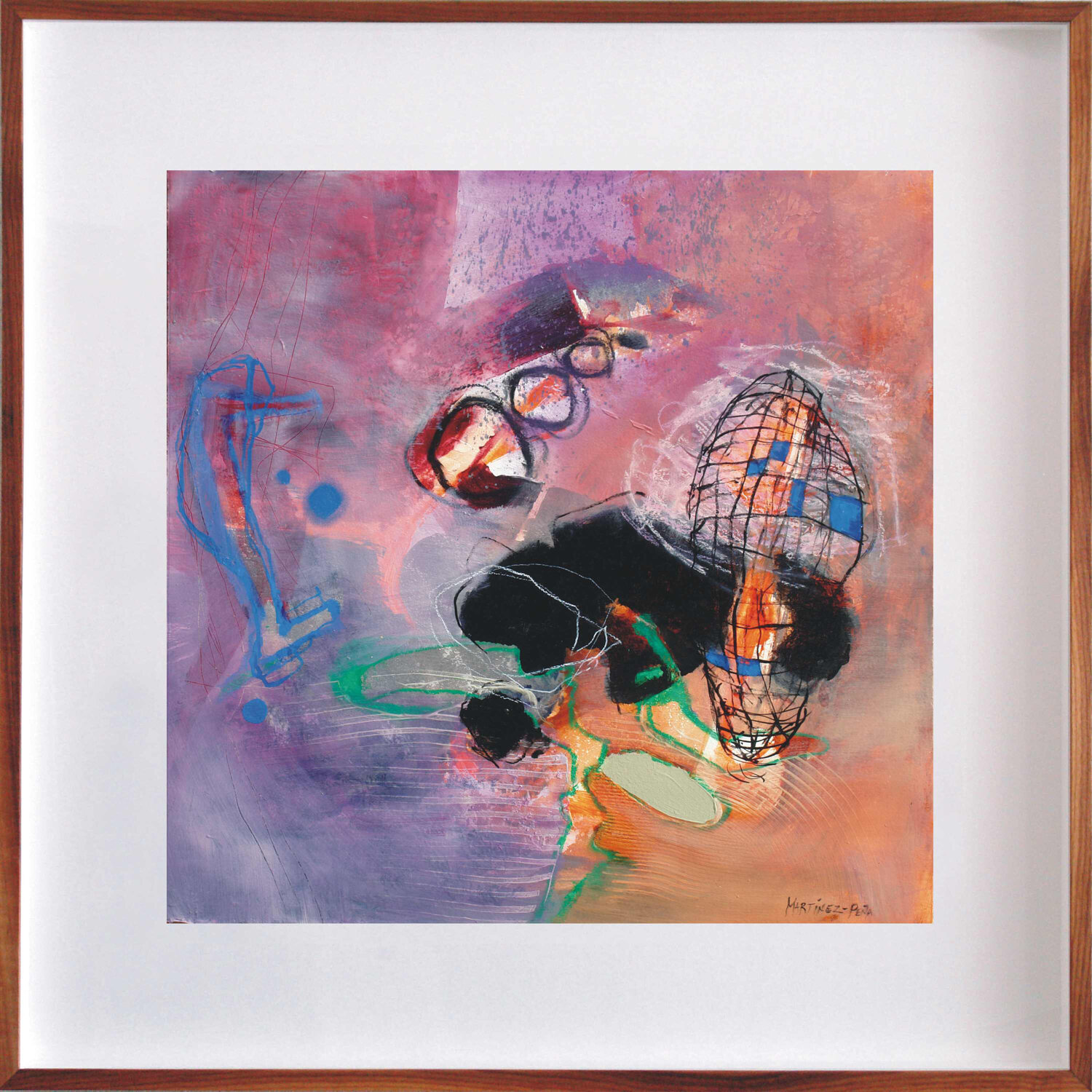 Aurora boreal V Alejandro Martínez-Peña Original painting for sale