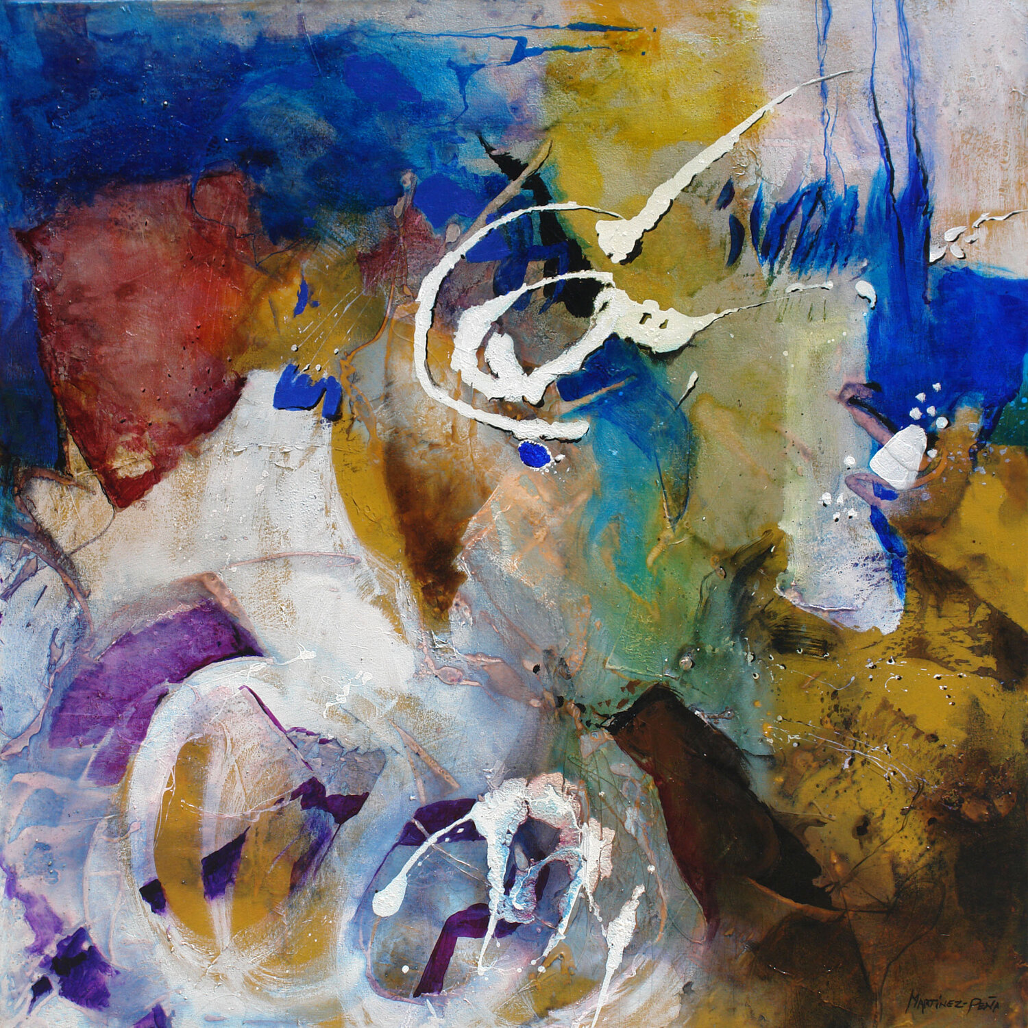 Medusas XI Alejandro Martínez-Peña Original painting for sale