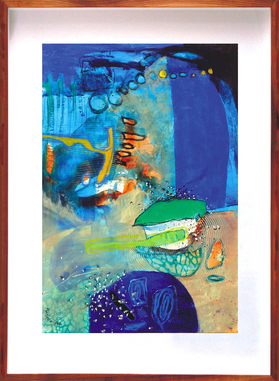 Mantos acuíferos I Alejandro Martínez-Peña Original painting for sale