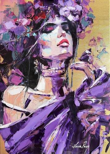 The magic of violet by Lana Frey, Painting for Sale on Select
