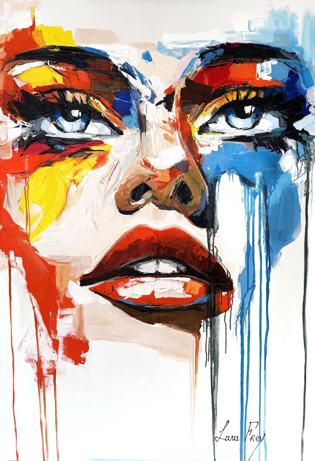 The Line of Tension Lana Frey Original painting for sale