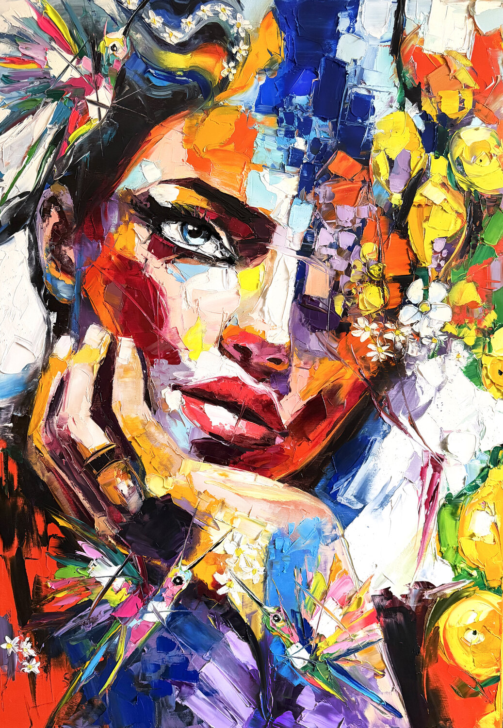 Where Daisies Keep Secrets Lana Frey Original painting for sale