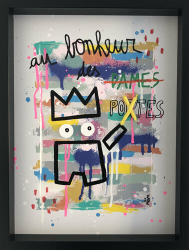 AU BONHEUR DES POTES by Mam, Painting for Sale on Select