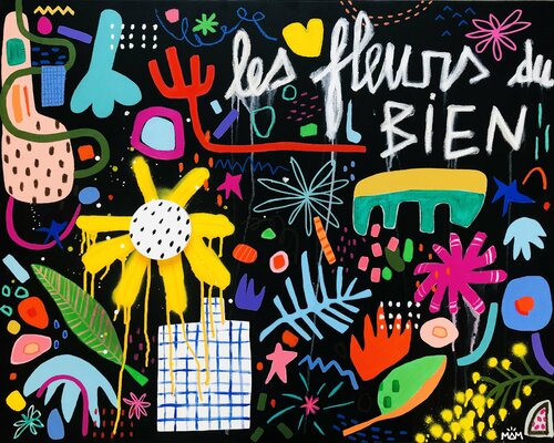 LES FLEURS QUI FONT DU BIEN by Mam, Painting for Sale on Select