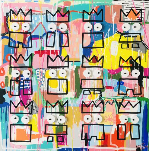 DES COULEURS, DE LA JOIE, DES POTES by Mam, Painting for Sale on Select
