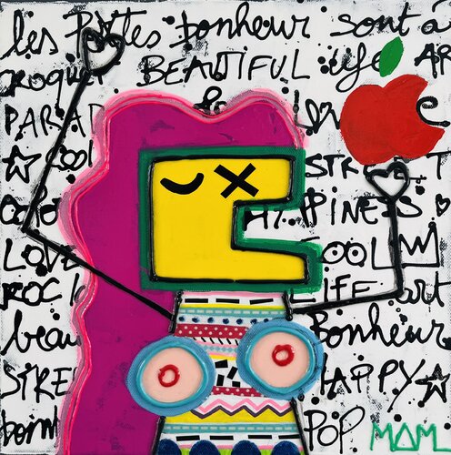 MISS APPLE by Mam, Painting for Sale on Select