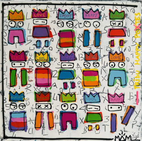 TRIBU HAPPY POTES by Mam, Painting for Sale on Select