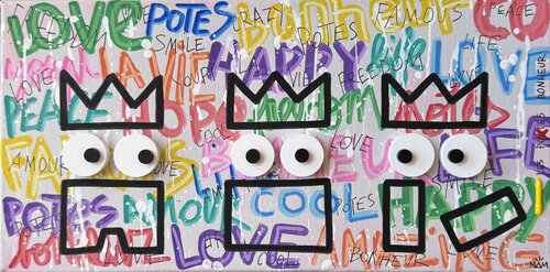 LES 3 POTES by Mam, Painting for Sale on Select