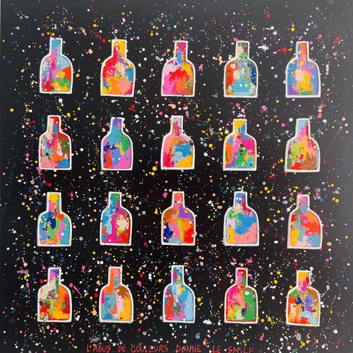 BLACK BOTTLES by Mam, Painting for Sale on Select