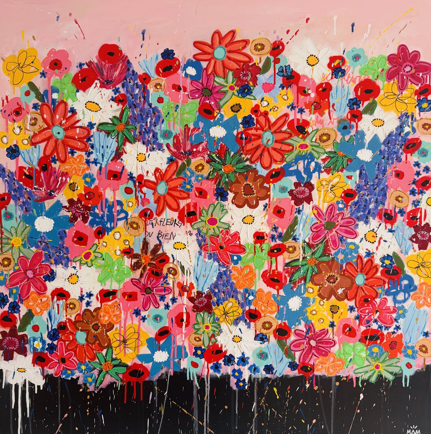 LES FLEURS DU BIEN Mam Original painting for sale