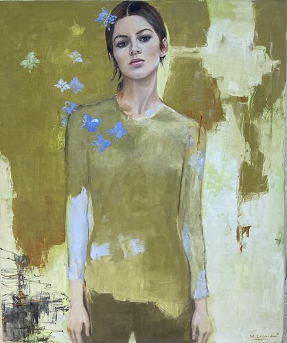 Vuelo de la mariposa by martha escondeur, Painting for Sale on Select