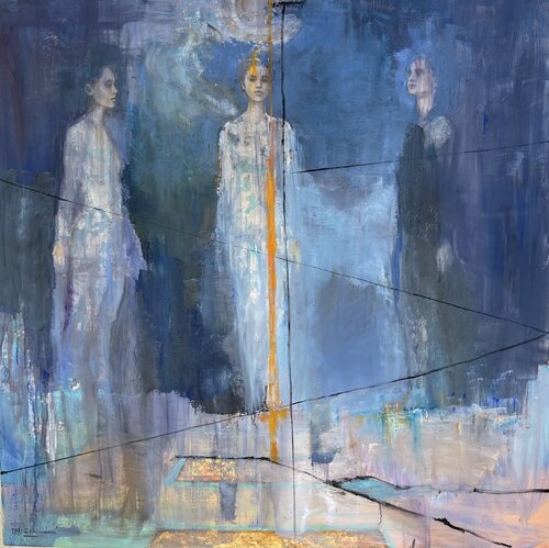 El hilo de la Sabiduria by martha escondeur, Painting for Sale on Select