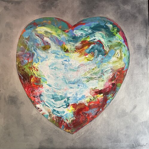 Corazón de la tierra by martha escondeur, Painting for Sale on Select