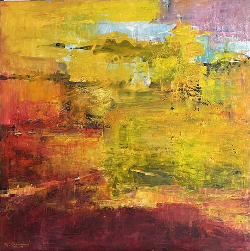 Siluetas en la noche by martha escondeur, Painting for Sale on Select