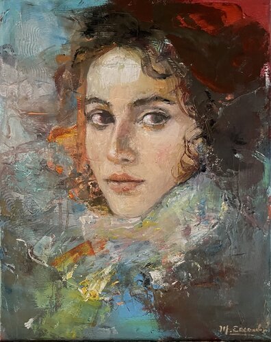 La extranjera by martha escondeur, Painting for Sale on Select