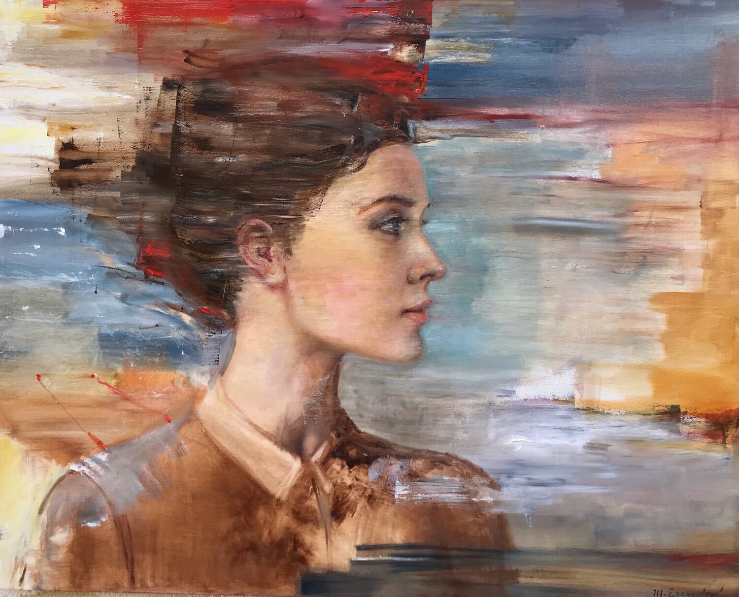 Pasajera sin retorno martha escondeur Original painting for sale