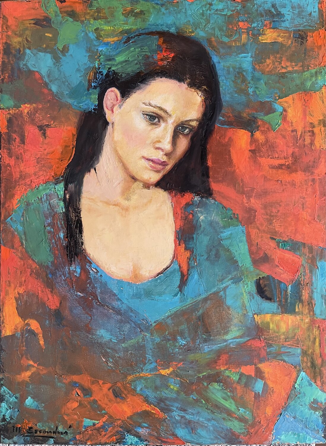 No me esperes martha escondeur Original painting for sale