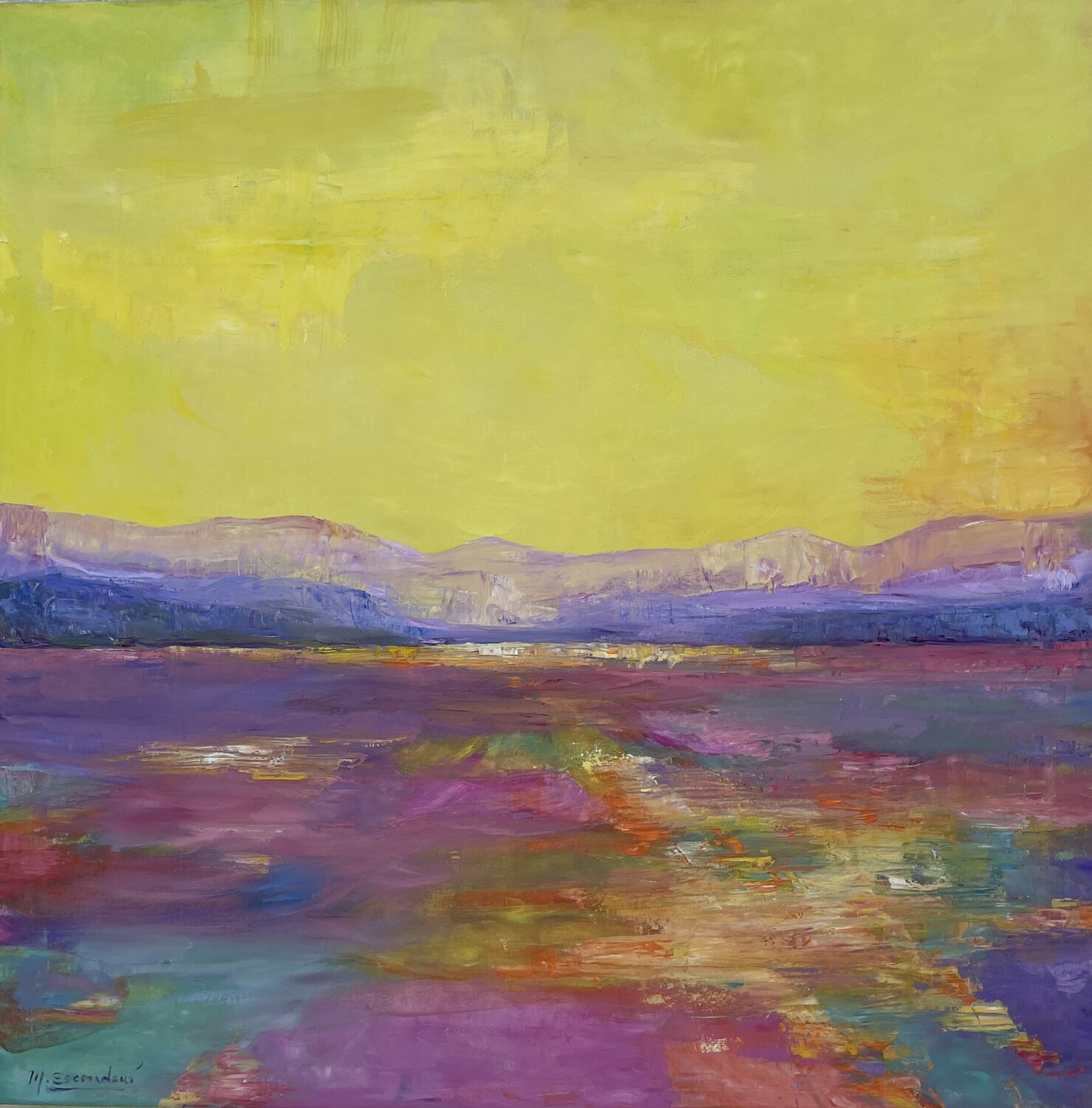 Lilas en el campo martha escondeur Original painting for sale