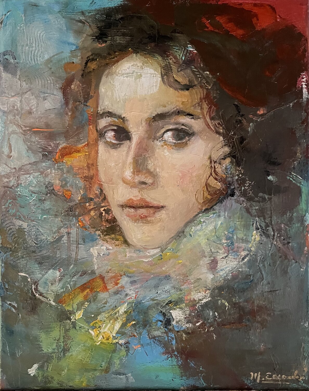 La extranjera martha escondeur Original painting for sale