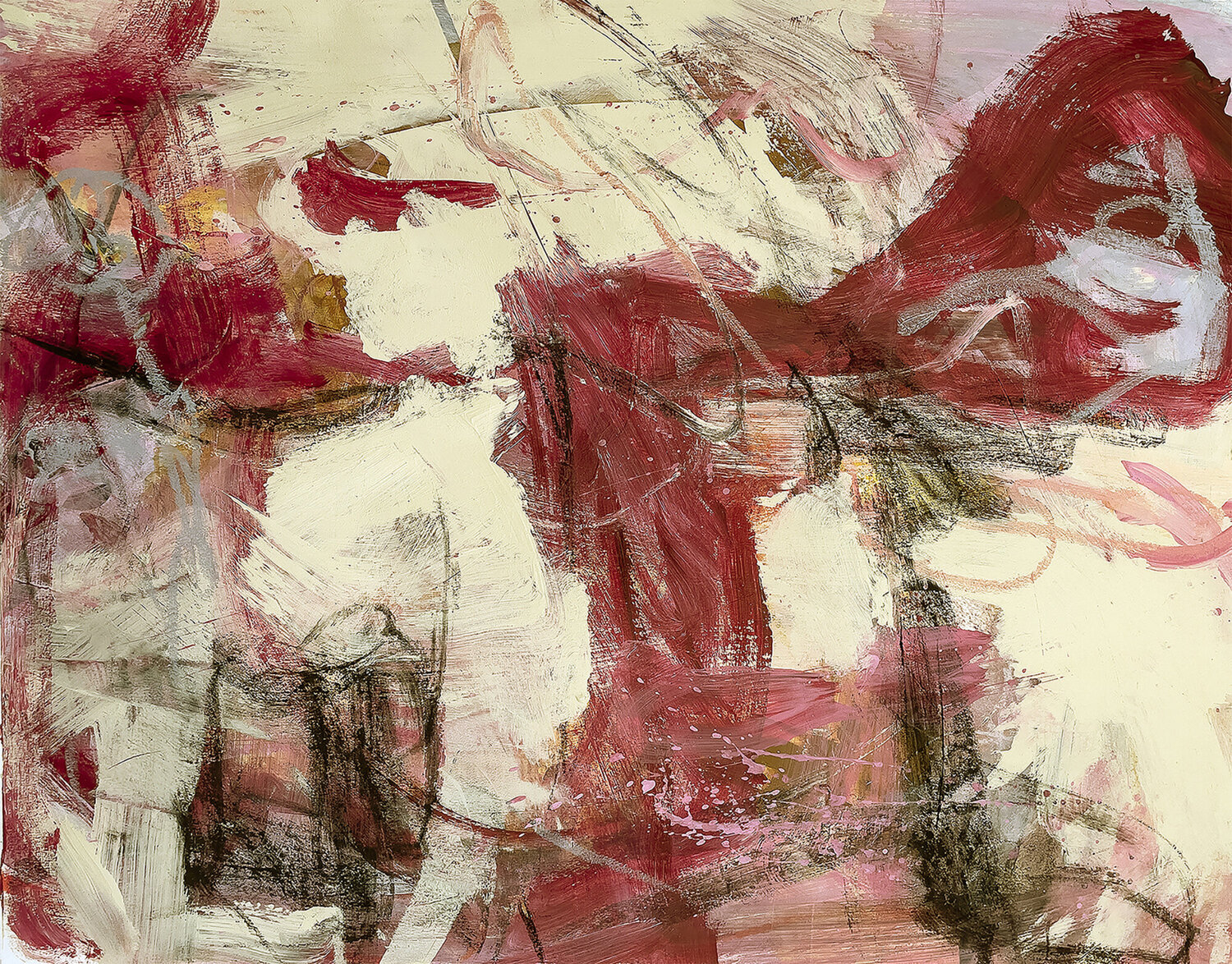 Crimson Dream Paul Kline Original painting for sale