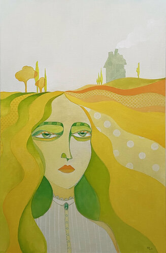 Entre dos tierras by Felix zilinskas, Painting for Sale on Select