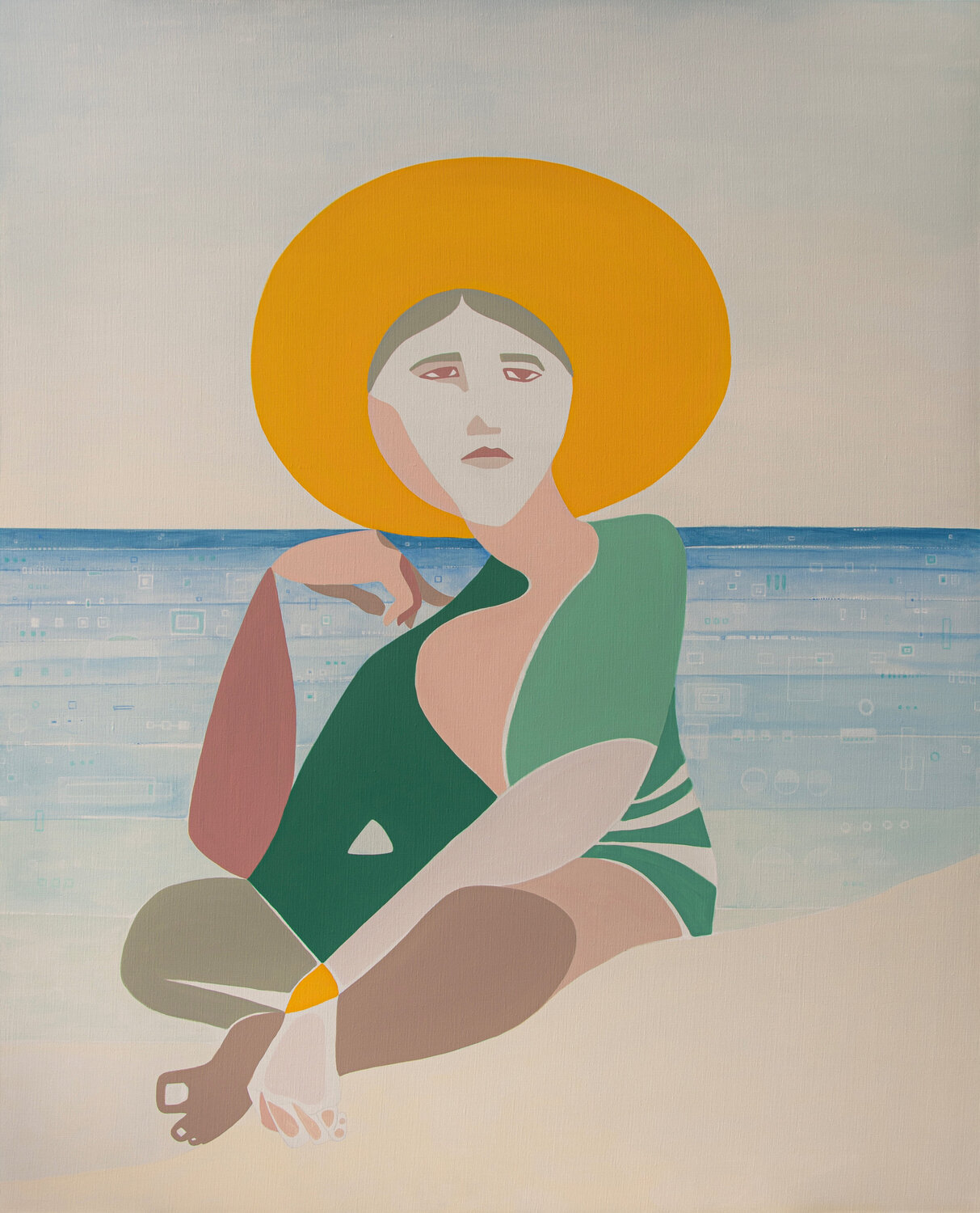 La Geometría del Sol Felix zilinskas Original painting for sale