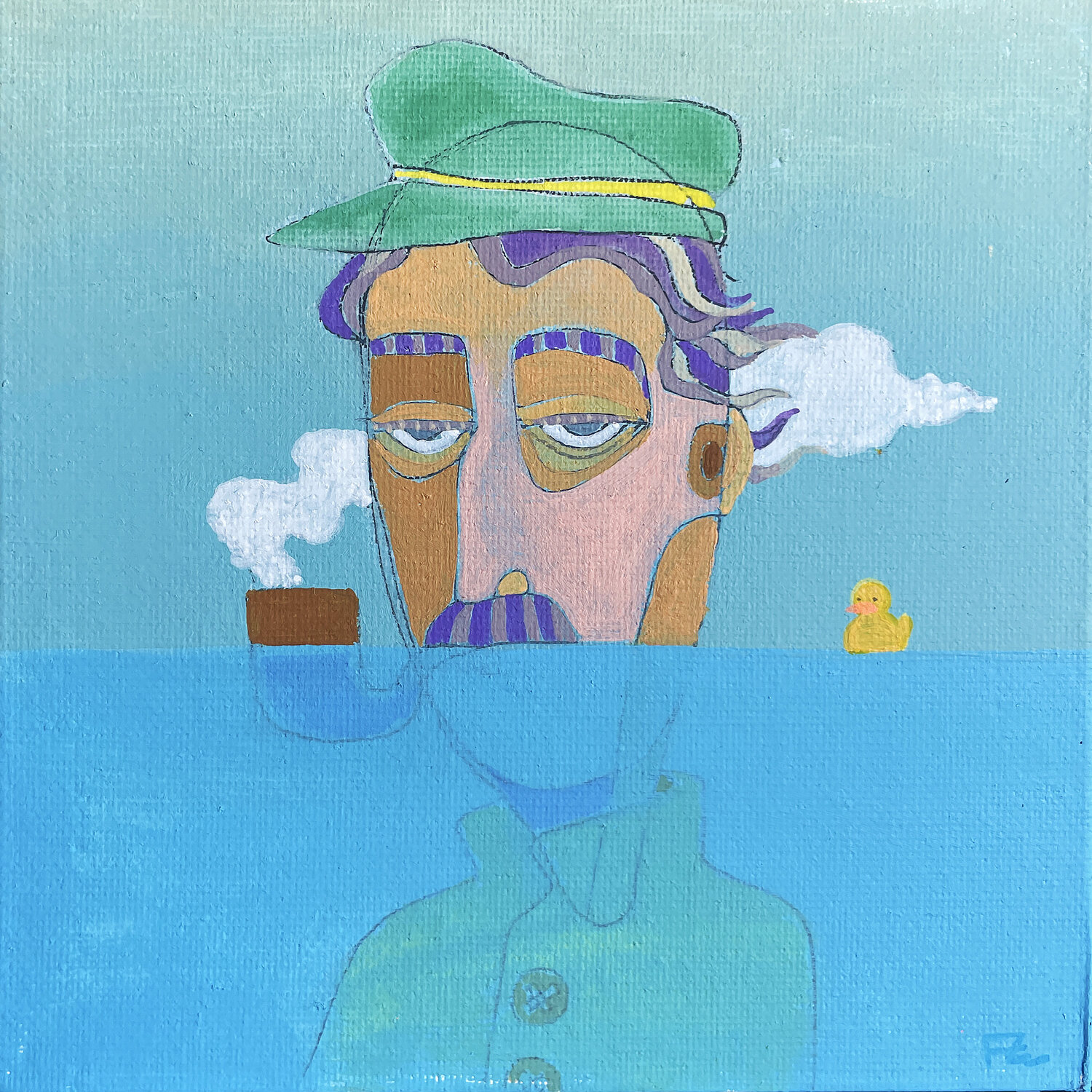Simón del ático Felix zilinskas Original painting for sale