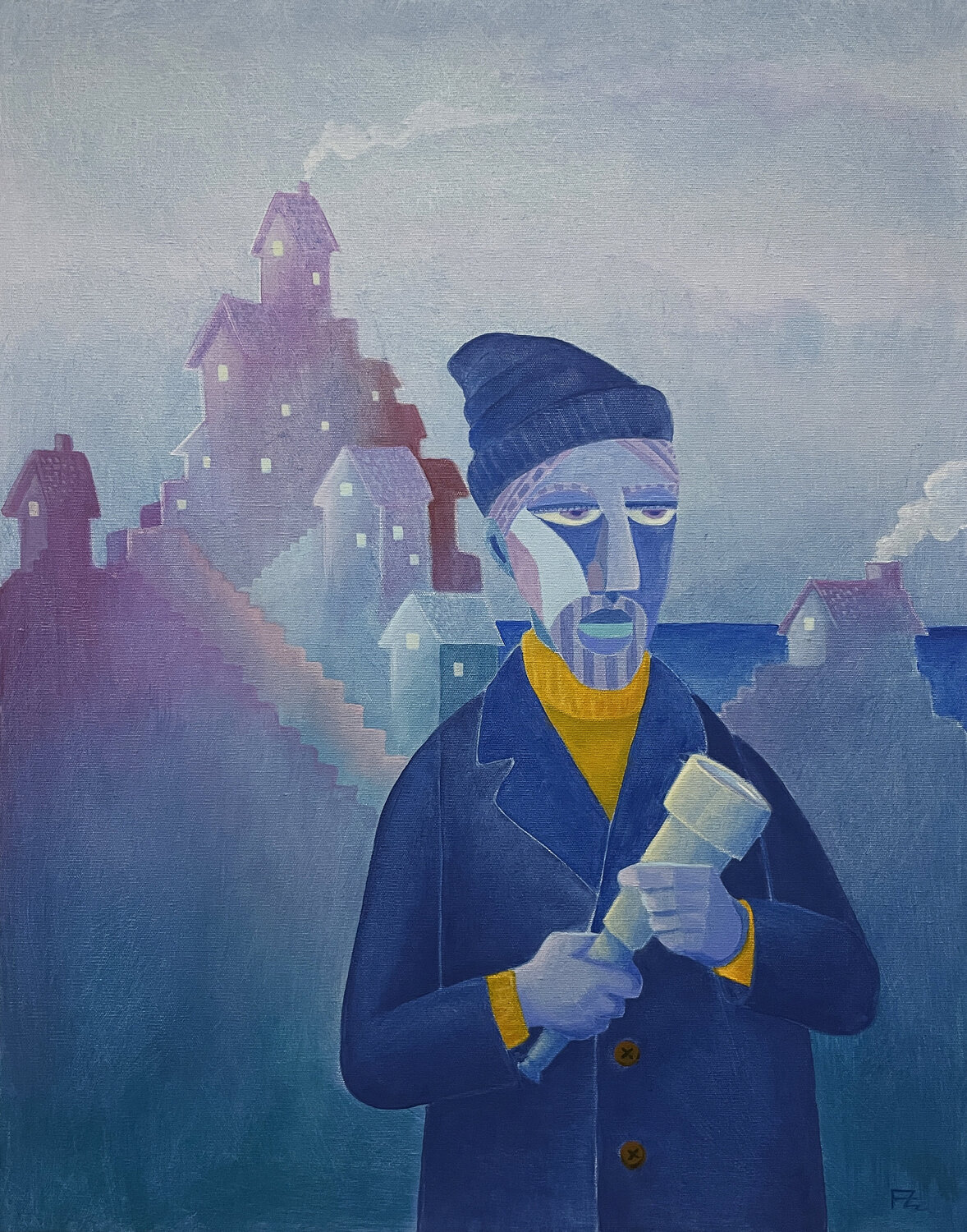 Too Far from the Sea Felix zilinskas Original painting for sale