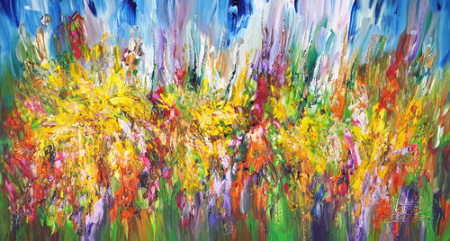 Sunny Summer Day L 6 by Peter Nottrott, Painting for Sale on Select