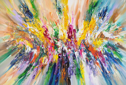Happiness In Life XL 1 by Peter Nottrott, Painting for Sale on Select