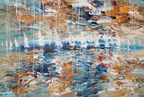 Sailing Far Away XL 3 by Peter Nottrott, Painting for Sale on Select