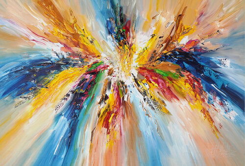 Abstract Symphony XL 1 by Peter Nottrott, Painting for Sale on Select