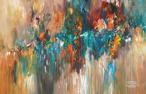 Abstract Epos XL 1 by Peter Nottrott, Painting for Sale on Select